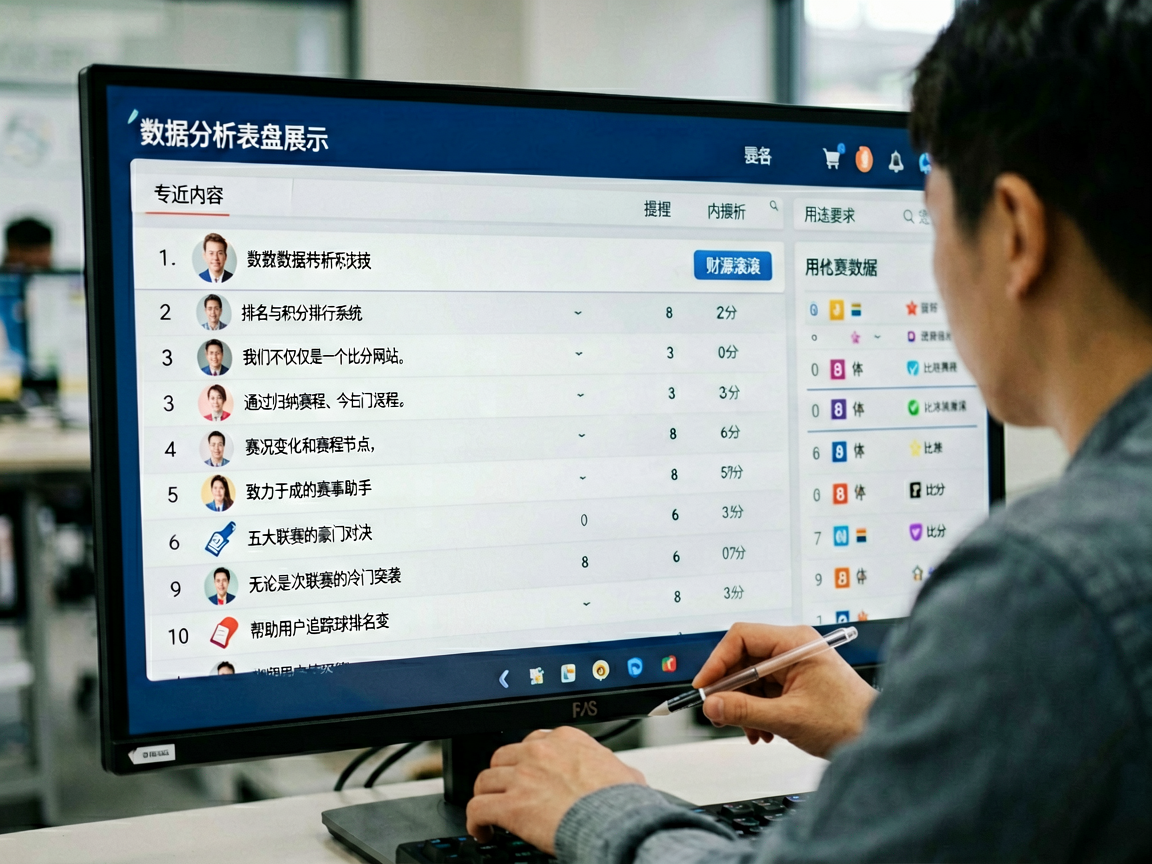 新球体育数据分析仪表盘展示